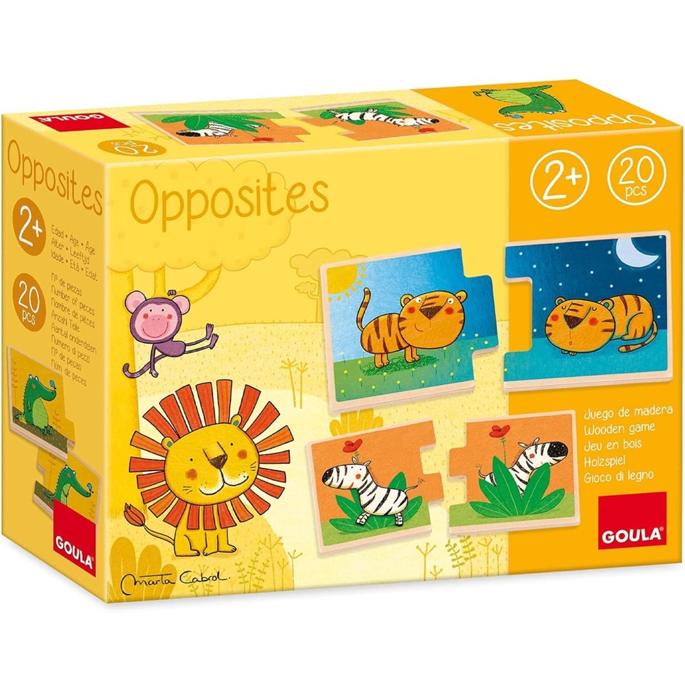 Educational Puzzle by Goula. Opposites. Purchased in Europe.Almost New Condition